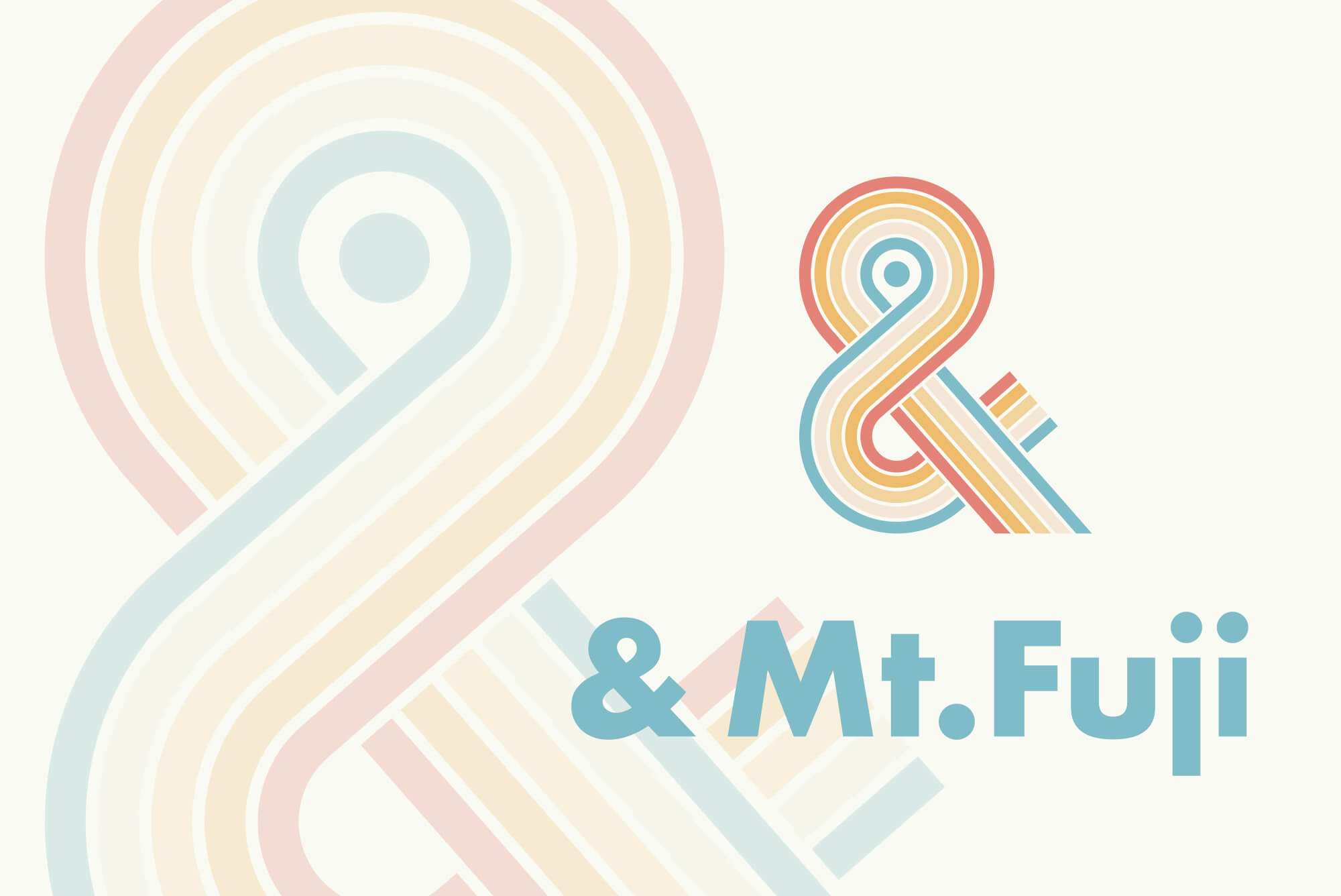 富士河口湖町とあなたの居場所をつなぐロゴデザイン